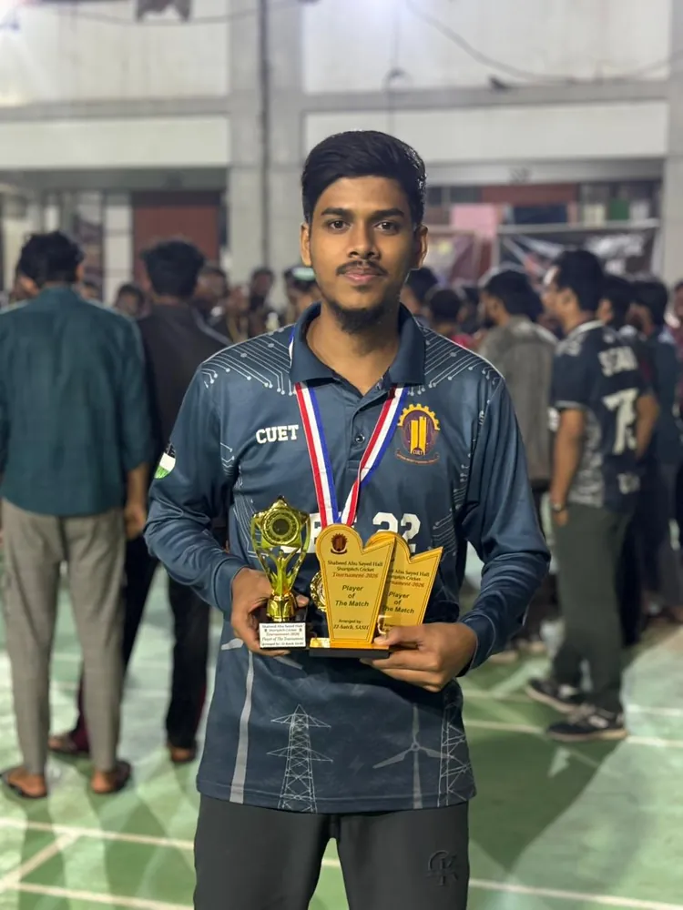 With the Player of the Match and Player of the Tournament awards
